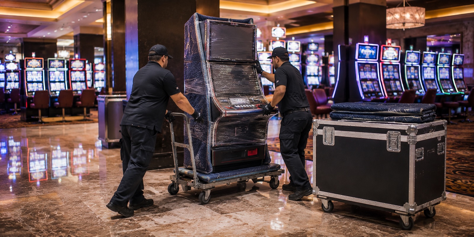 Casino equipment and operations logistics